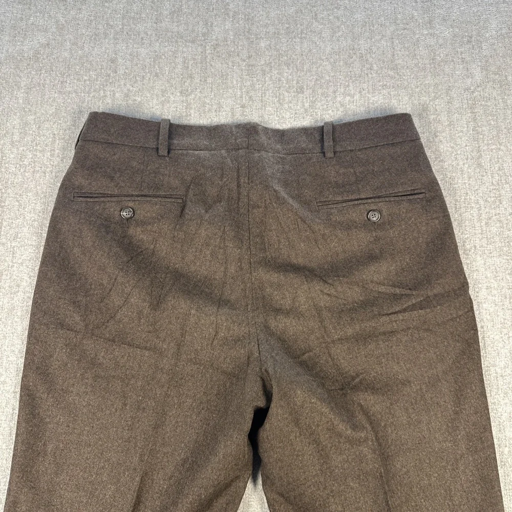 Epaulet Pants Men 31 Brown Wool‎ Made in USA Brooklyn NYC tailored trussers